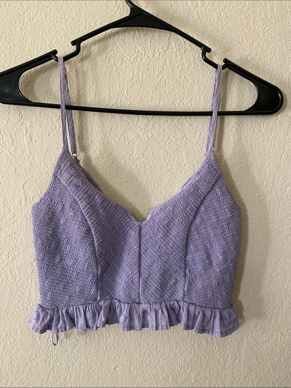 Urban Outfitters Lavender Textured Cropped Cami - Picture 2 of 9
